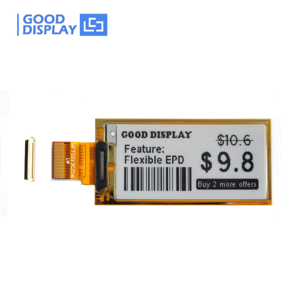 Good Display 2.13 inch UC8151D E-ink 212x104 Flexible E-paper Panel Ultra Thin E-ink Display