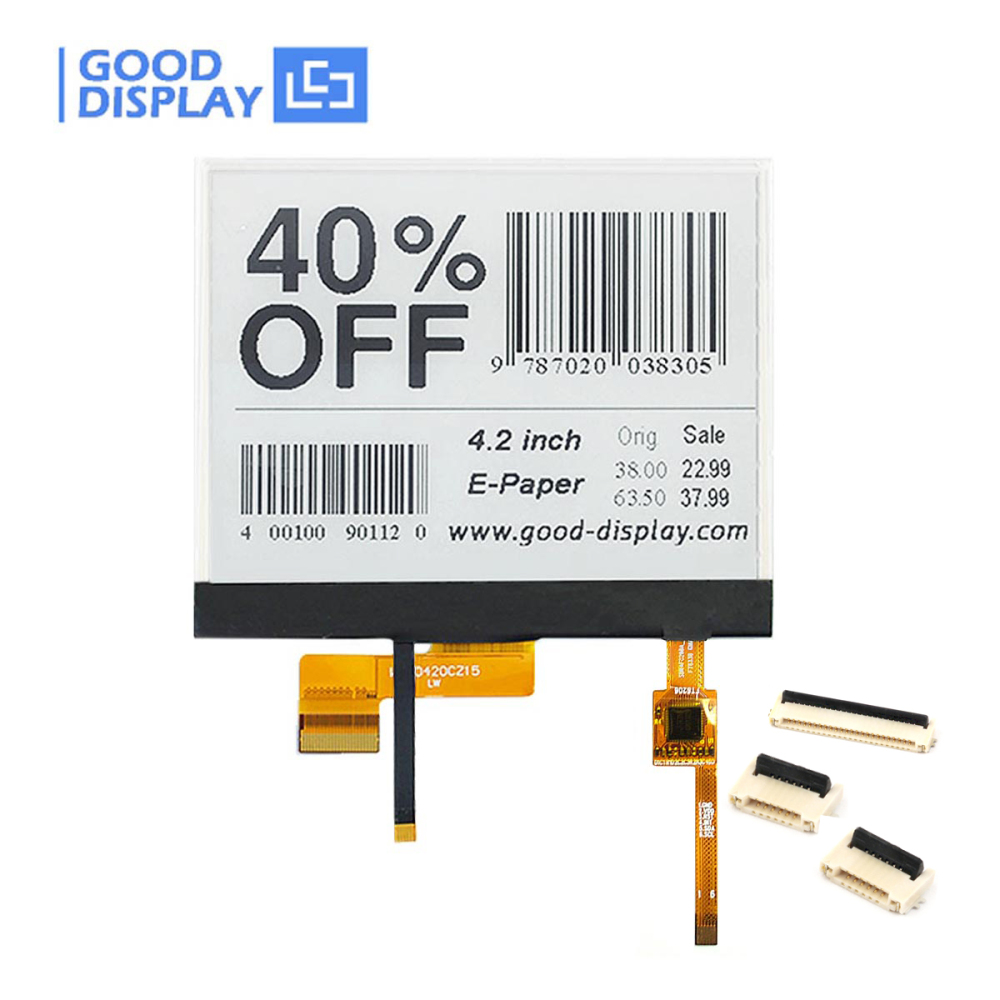 4.2inch epaper 400x300 Touch Display E Paper with Backlit, GDEW042T2FT02