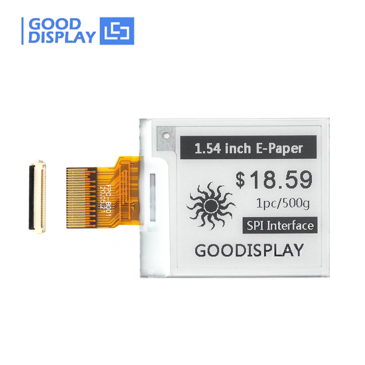 1.54inchElectronicpaperdisplayCustomizable1.5sfastrefreshpartialrefreshdigitalpricetagsscreenGDEY0154D67