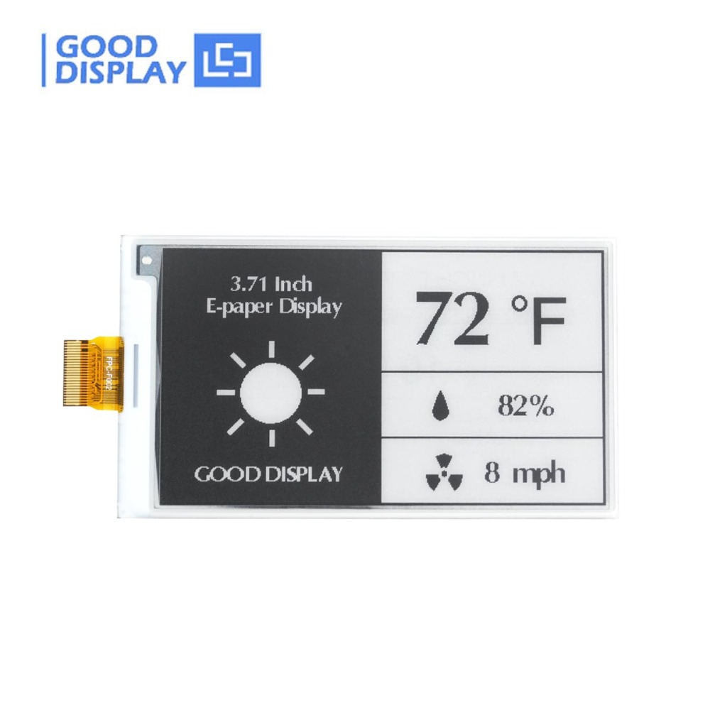3.7 Inch 416x240 E-paper Black And White SPI Fast Refresh Electronic Eink Display ESL