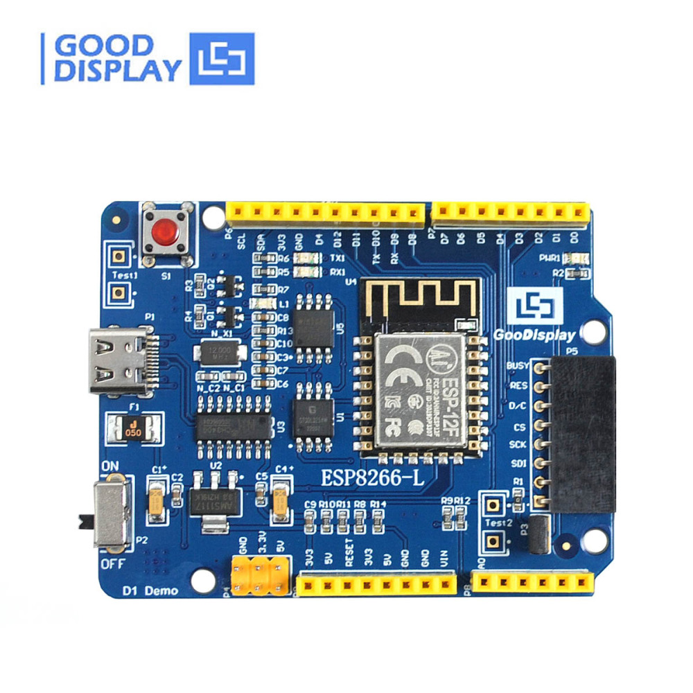 E-paper display development demo kit Arduino board, Support Wi-Fi, with touch screen and frontlight interface ESP8266-L(C03)