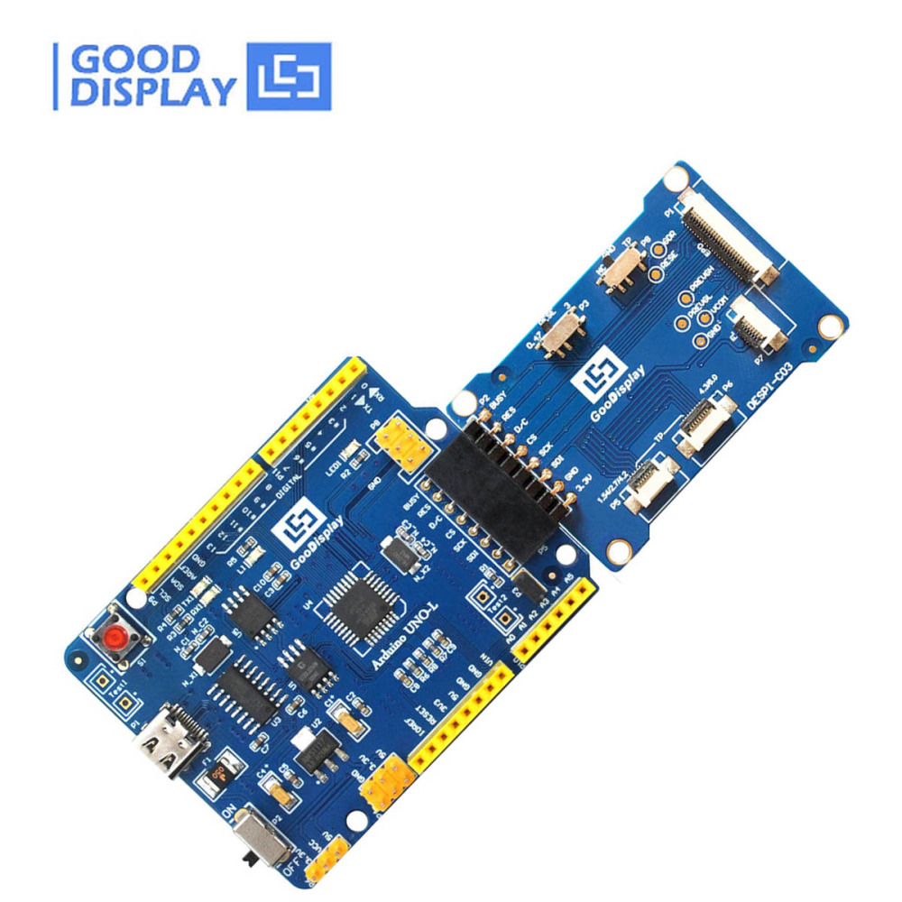 Arduino UNO E-paper Driving Board Type-C Interface EPD Module with Raspberry Pi HAT, DEArduino-L(C03)