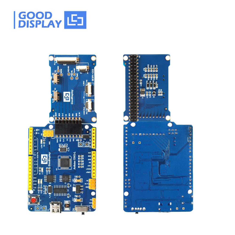 Arduino UNO E-paper Driving Board Type-C Interface EPD Module with Raspberry Pi HAT, DEArduino-L(C03)