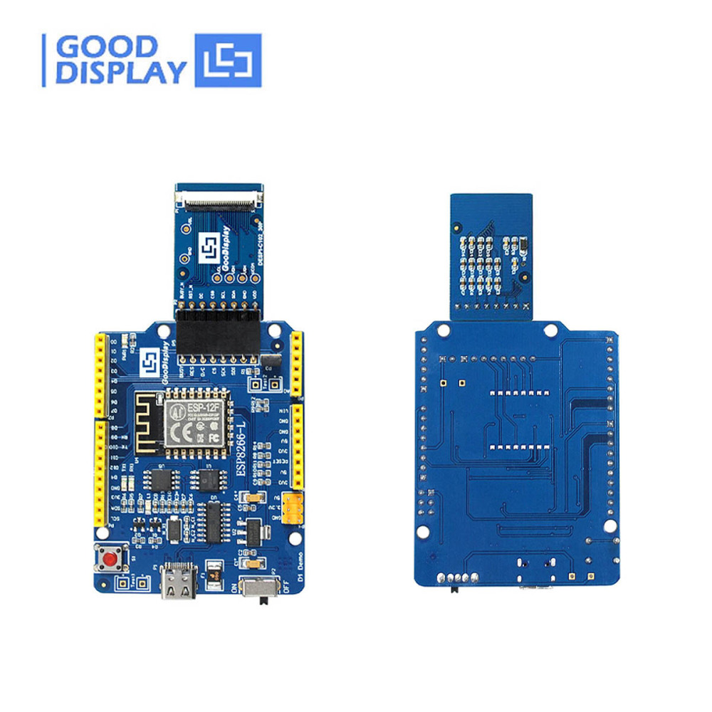 1.02 inch e-ink display development demo kit, Support Wi-Fi, ESP8266-L(C102)