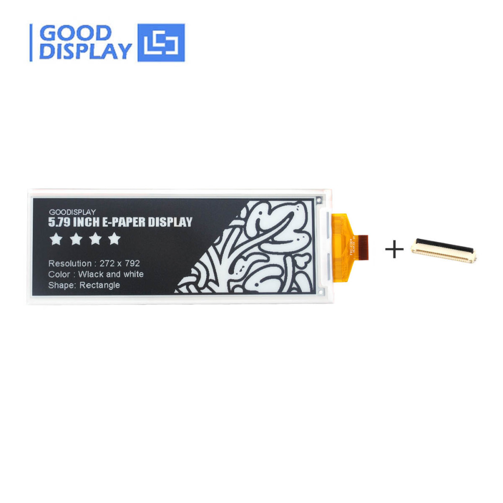 E-ink epd display epaper 5.79 inch GDEY0579T93 e-paper display electronic shelf label with Eink HAT