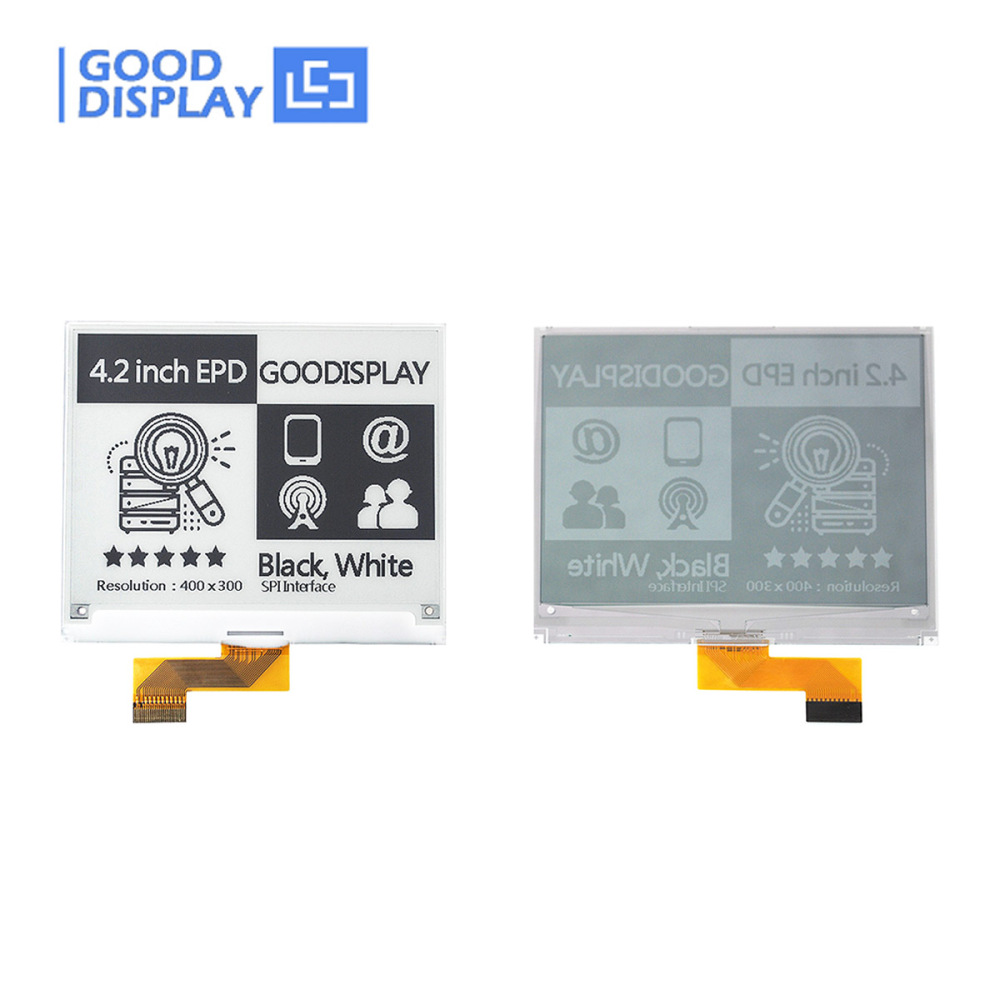 4.2 inch E-Paper Display 400x300 Resolution With Epaper HAT Connector Board, GDEY042T91