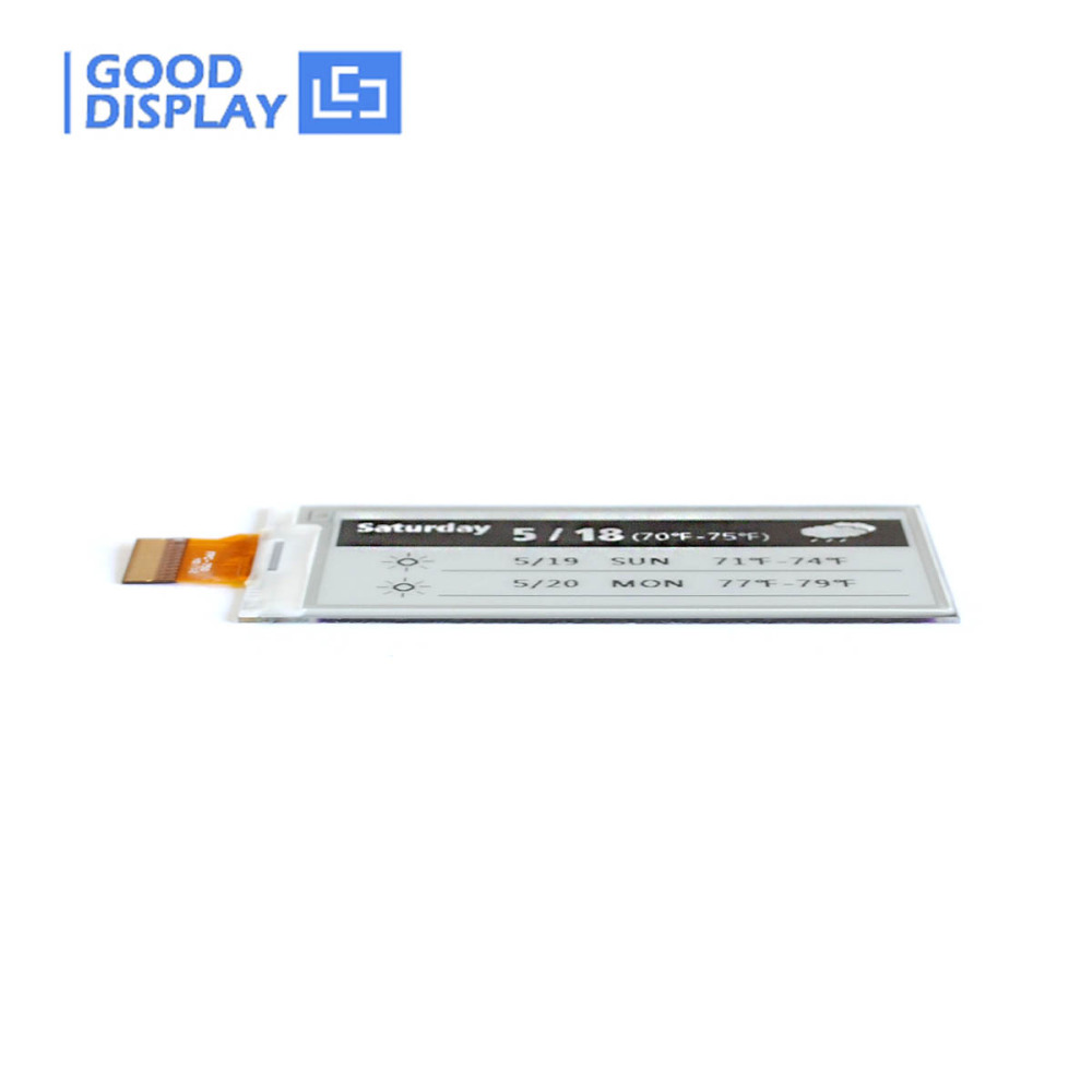 2.9 inch e-paper 296x128 resolution eink monitor and epaper HAT, GDEM029E97 with adapter board DESPI-C02