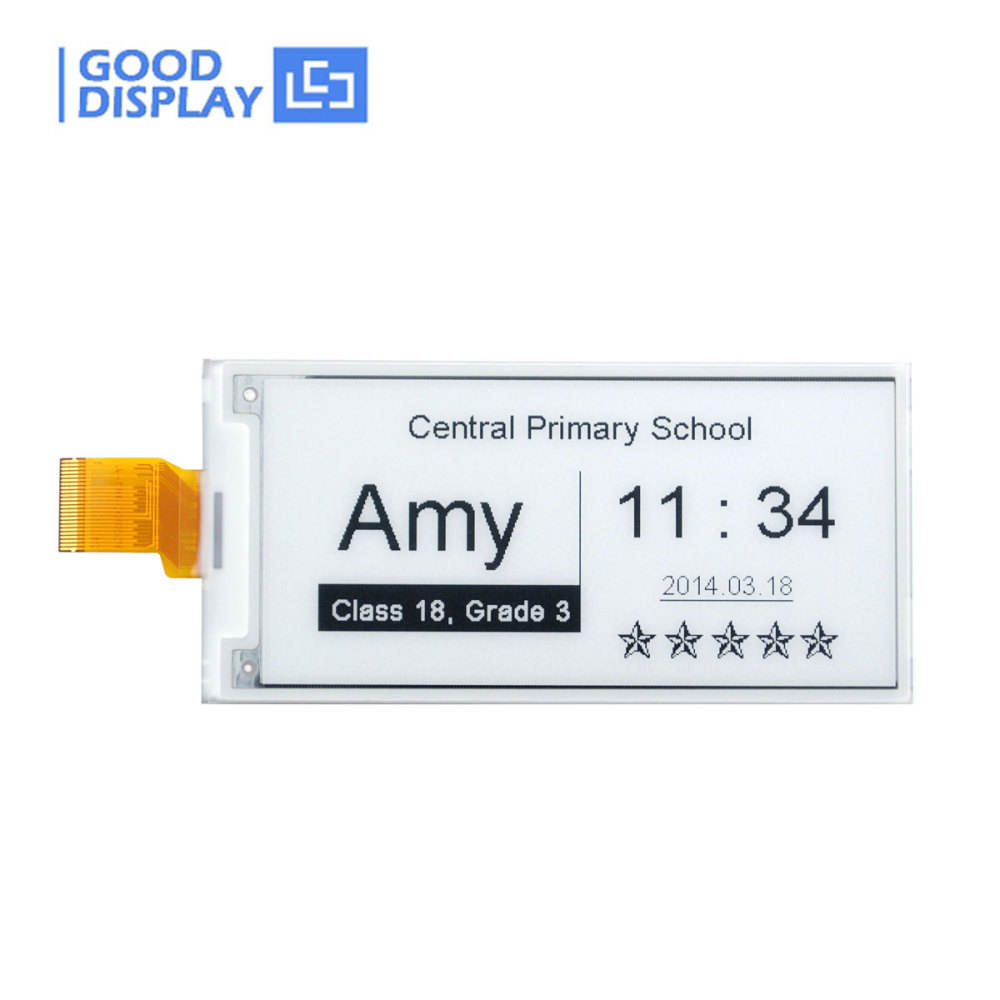 3.5 inch Epaper 384x184 resolution SPI Eink Screen Support 1.5s Fast Refresh, GDEQ035T81