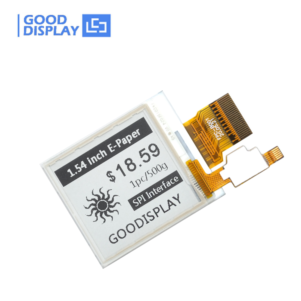 1.54 inch E-paper Display 200x200 Resolution Partial Screen Update Touch Eink Display