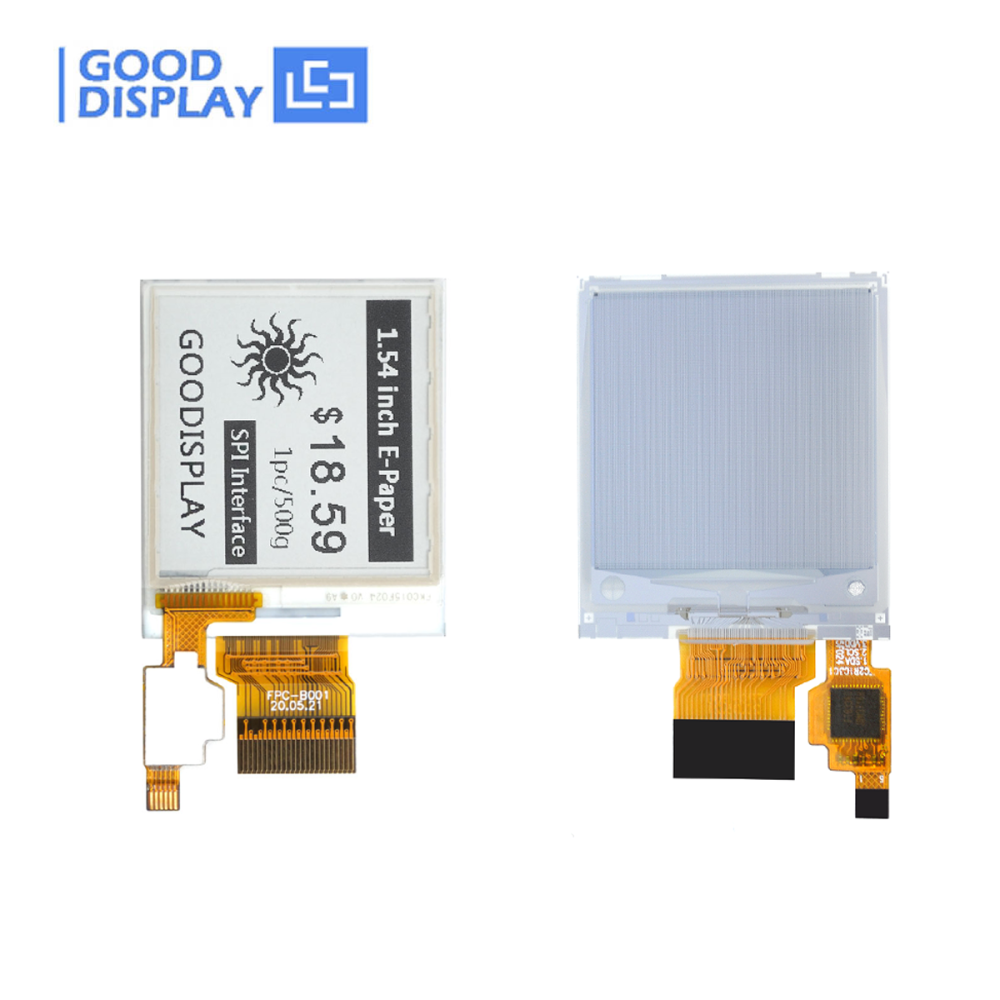 1.54 inch touch eink epaper 200x200 resolution square display with ESP32 adapter board, GDEY0154D67-T03 with ESP32 adapter board