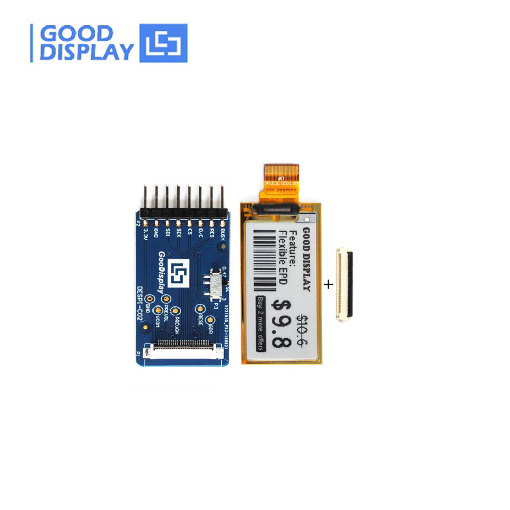 2.13 Inch UC8151D E-paper display Flexible Ultra-thin Partial Refresh 4 Grayscale Eink Screen Module