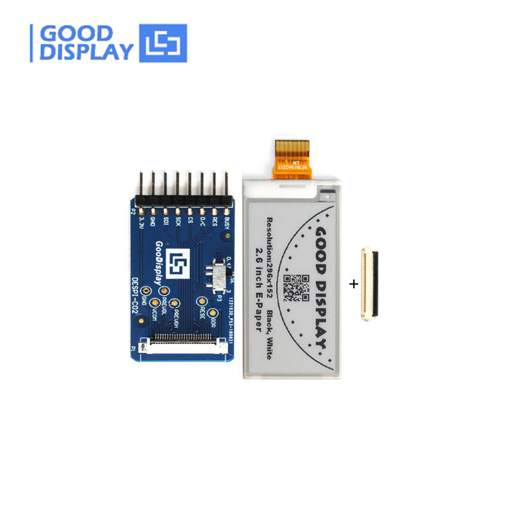 2.6 Inch E-paper Display 0.3s Partial Refresh 4 Grayscale E-ink Screen