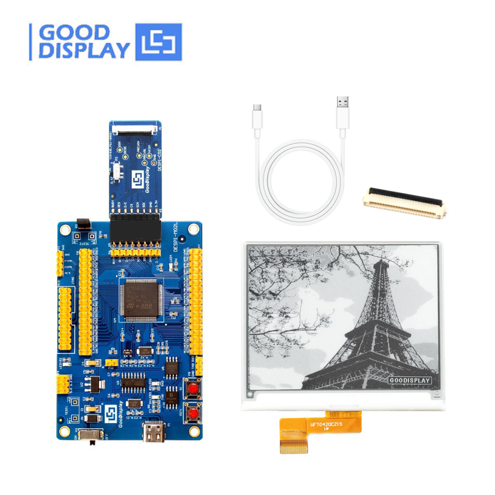 4.2 inch e-ink panel SPI interface 4 Grayscale buy e-paper display Customizable 2s Fast Refresh, GDEW042T2