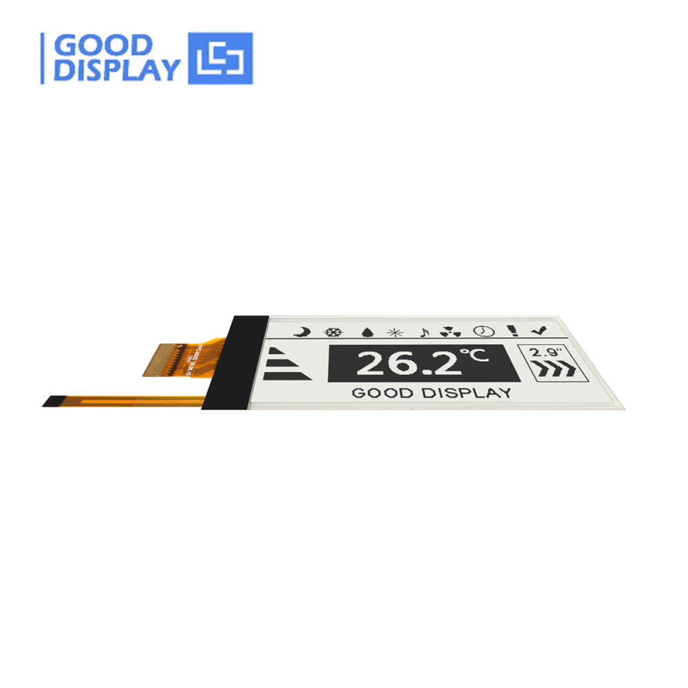 2.9-inch E-Ink Screen with Front Light 296x128 High-Resolution, Perfect for Any Light Condition