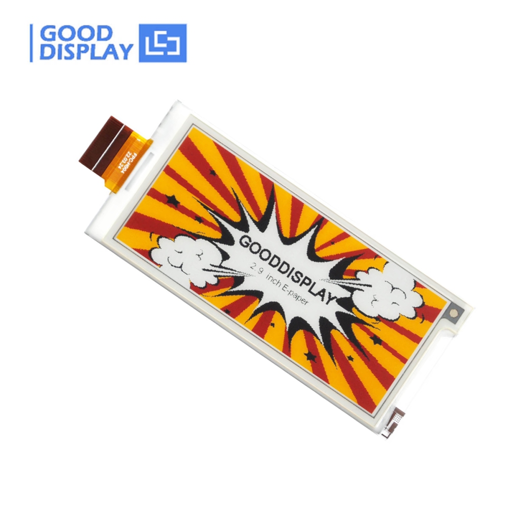 High-Resolution 2.9-Inch E Ink Display 384x168 Pixel Clarity with Vibrant 4-Color Support