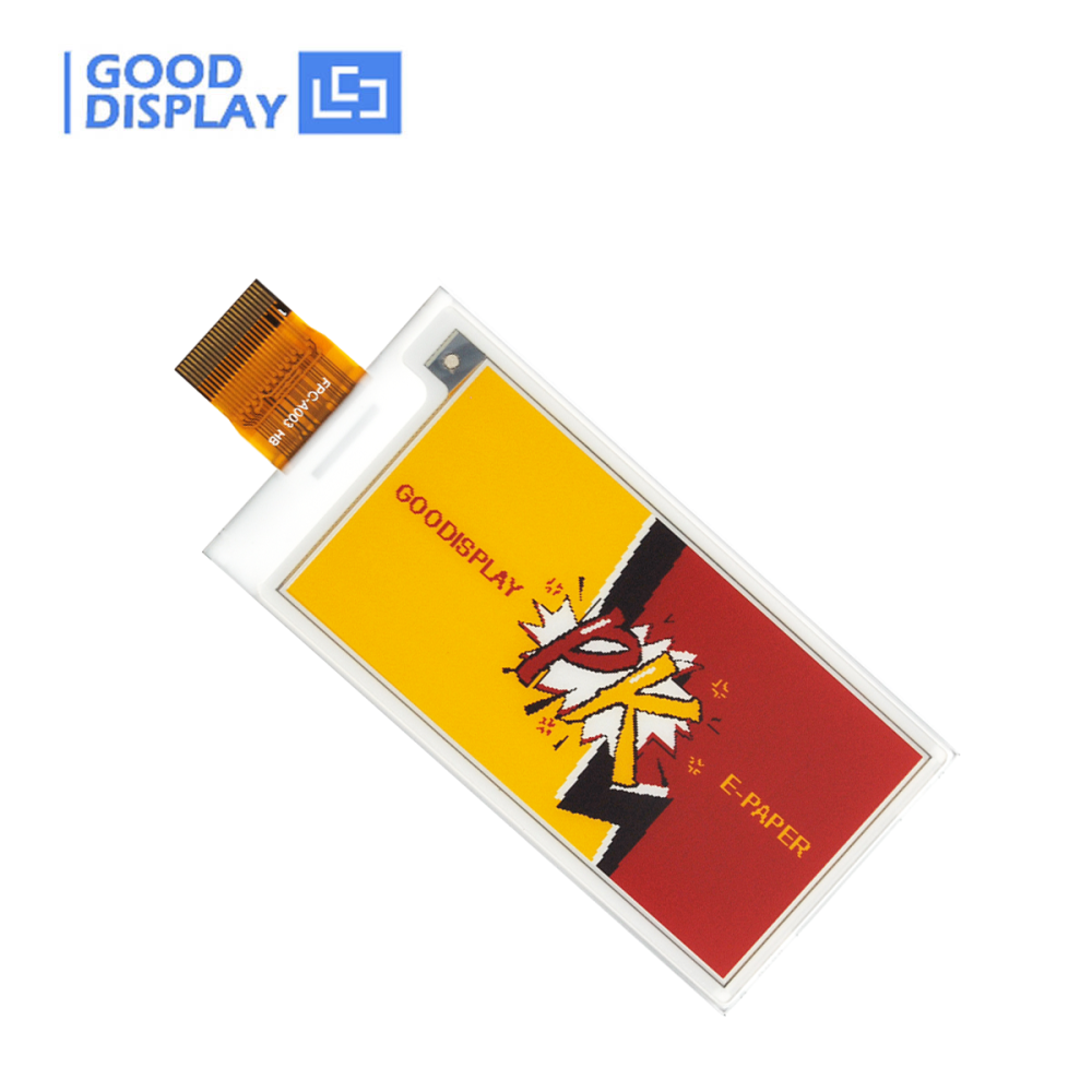 GooDisplay 2.66" 4-color White, Red and Yellow Epaper Display Resolution 296x152