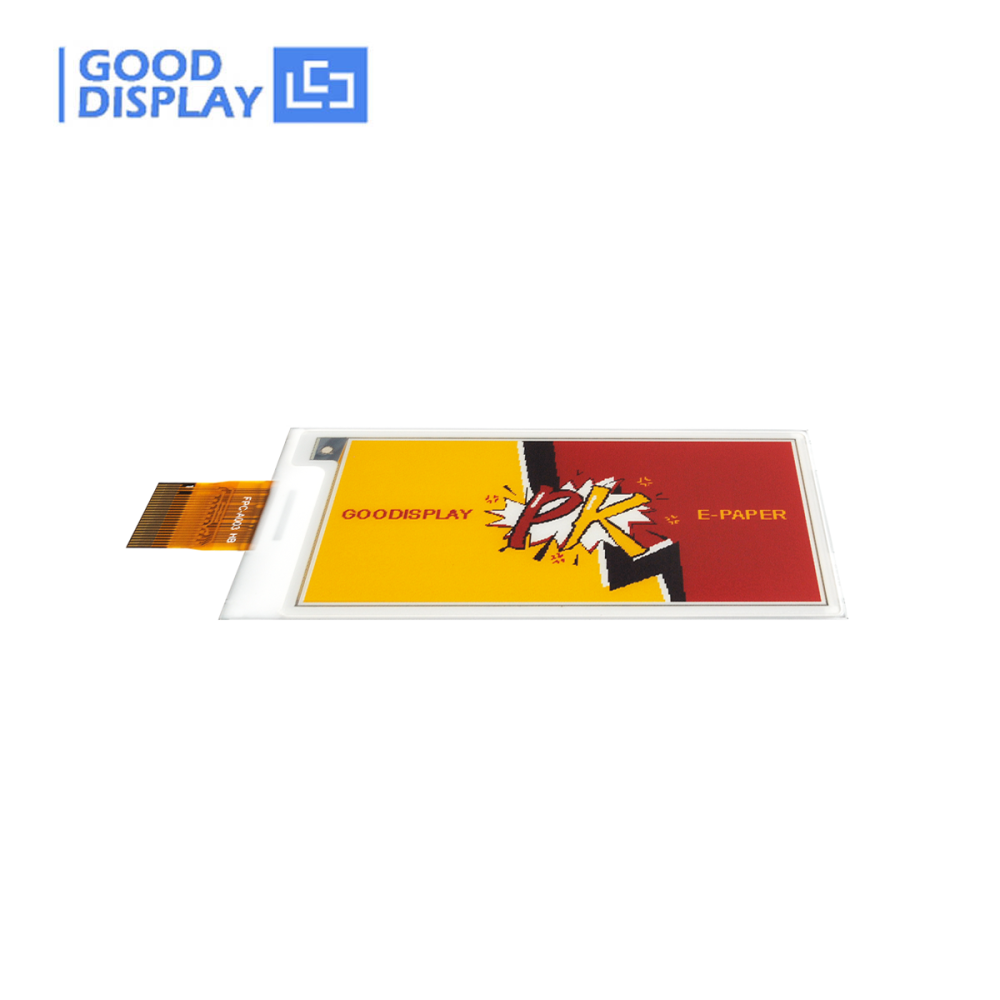 GooDisplay 2.66" 4-color White, Red and Yellow Epaper Display Resolution 296x152