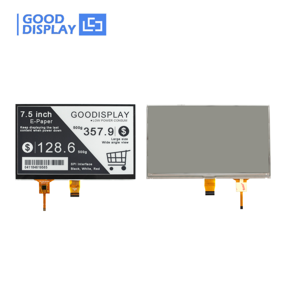 7.5-Inch Touch E-Paper E-Ink Display HAT 800x480 Resolution Black&White Paper-like Display