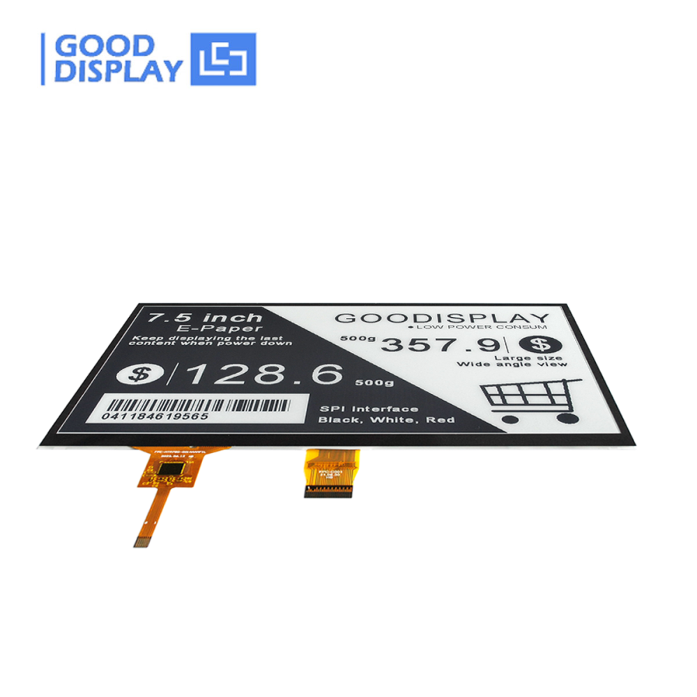 7.5-Inch Touch E-Paper E-Ink Display HAT 800x480 Resolution Black&White Paper-like Display