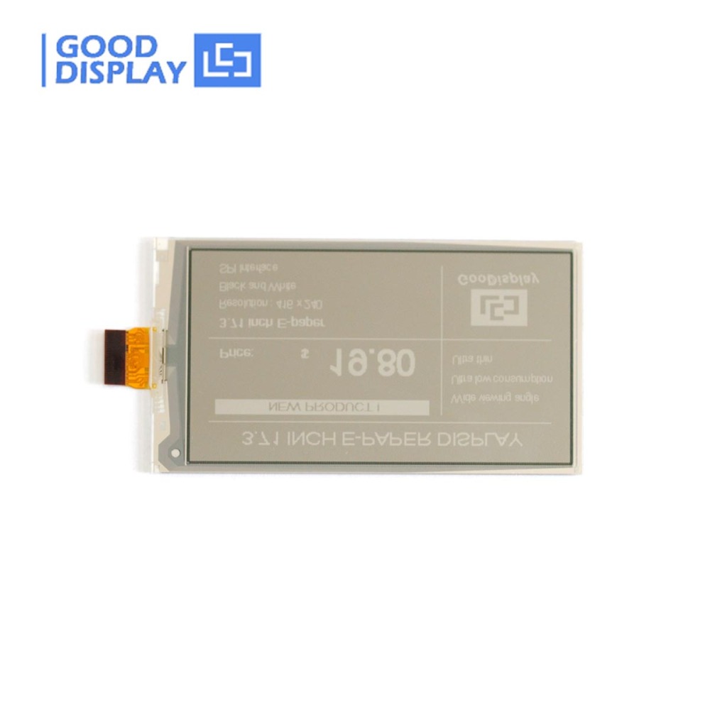 3.71 inch e-paper display black and white 4 Grayscale e-ink screen module GDEW0371W7