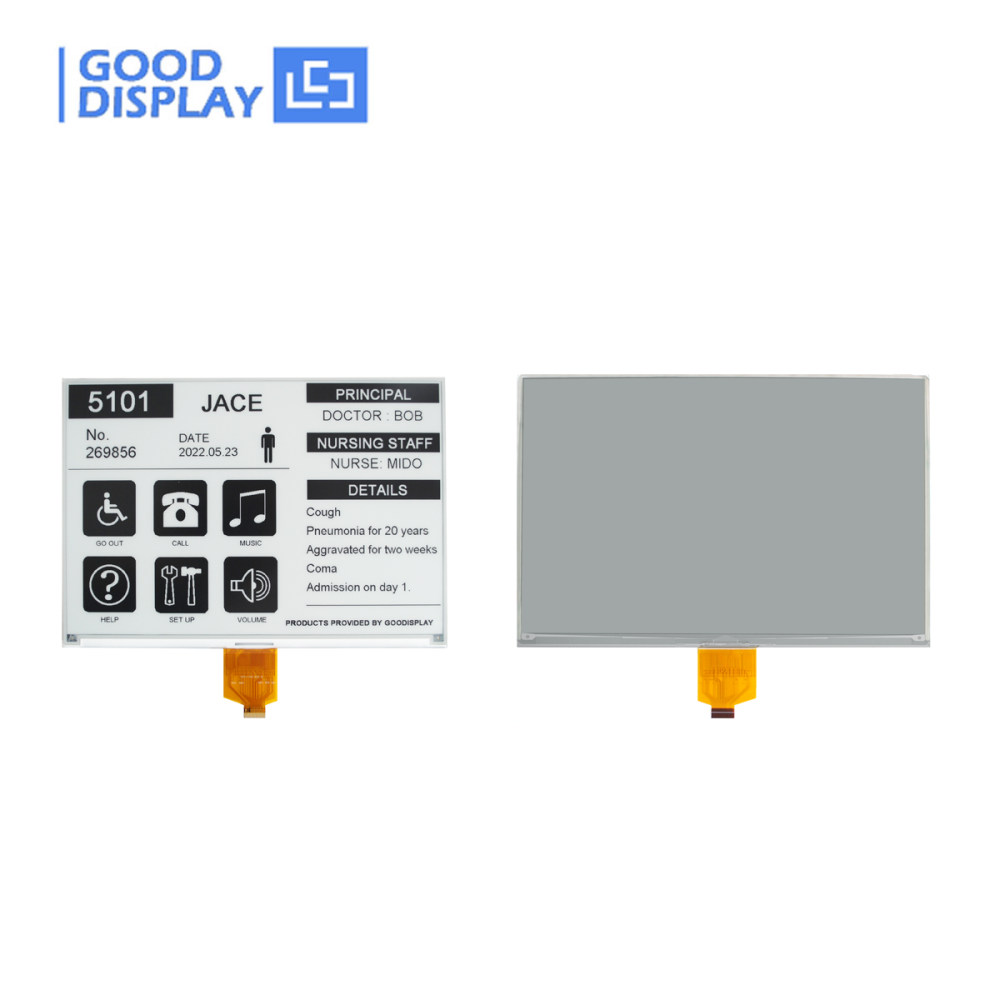 10.2" Large Size Digital Label E-Ink Display B/W SPI interface Big E-paper Screen 960x640