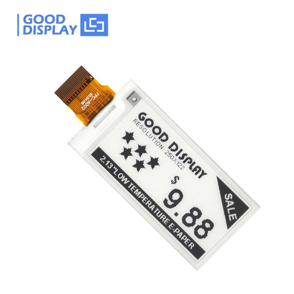 [EOL]2.13 inch -25℃~10℃ Low Temperature E-Ink 250x122 E-Paper Display