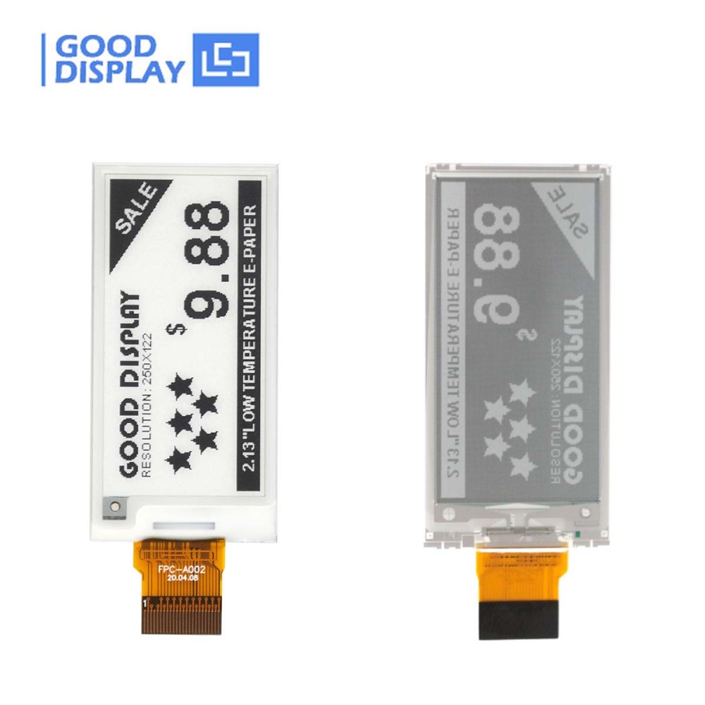 [EOL]2.13 inch -25℃~10℃ Low Temperature E-Ink 250x122 E-Paper Display
