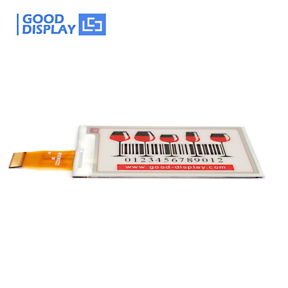 2.7 inch small size, three-color e-paper display, low-power e-ink screen, GDEW027C44