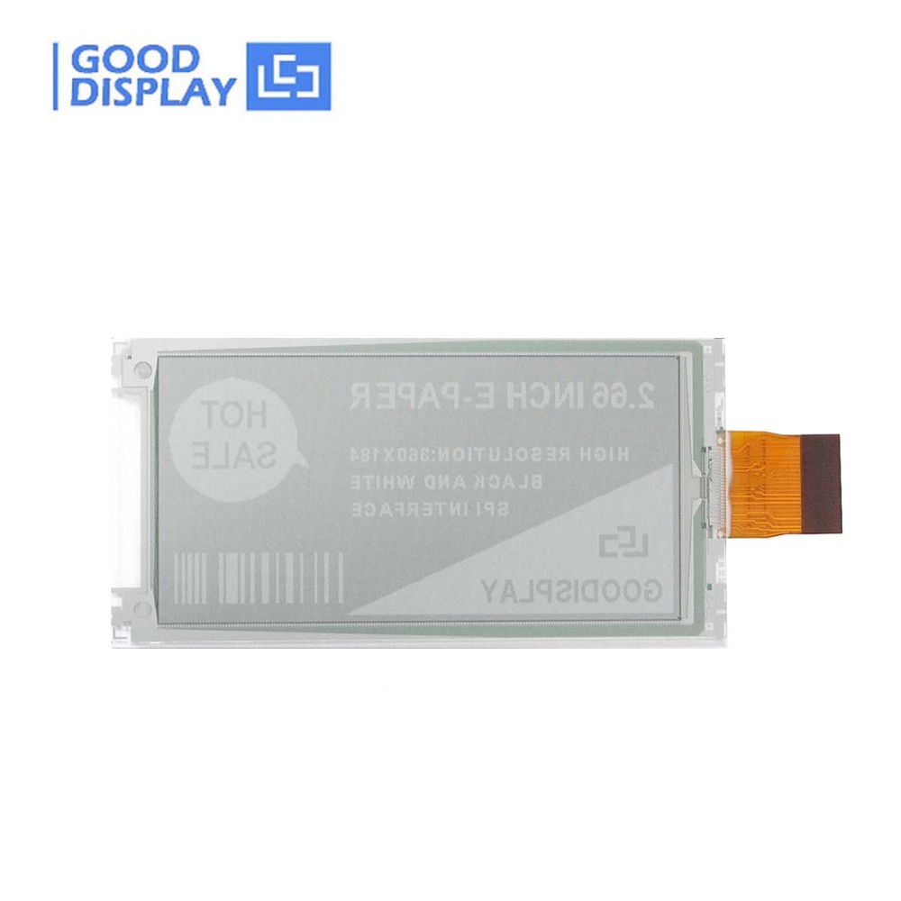 2.66-Inch E-ink display with 360x184 High Resolution 0.3s Partial Update