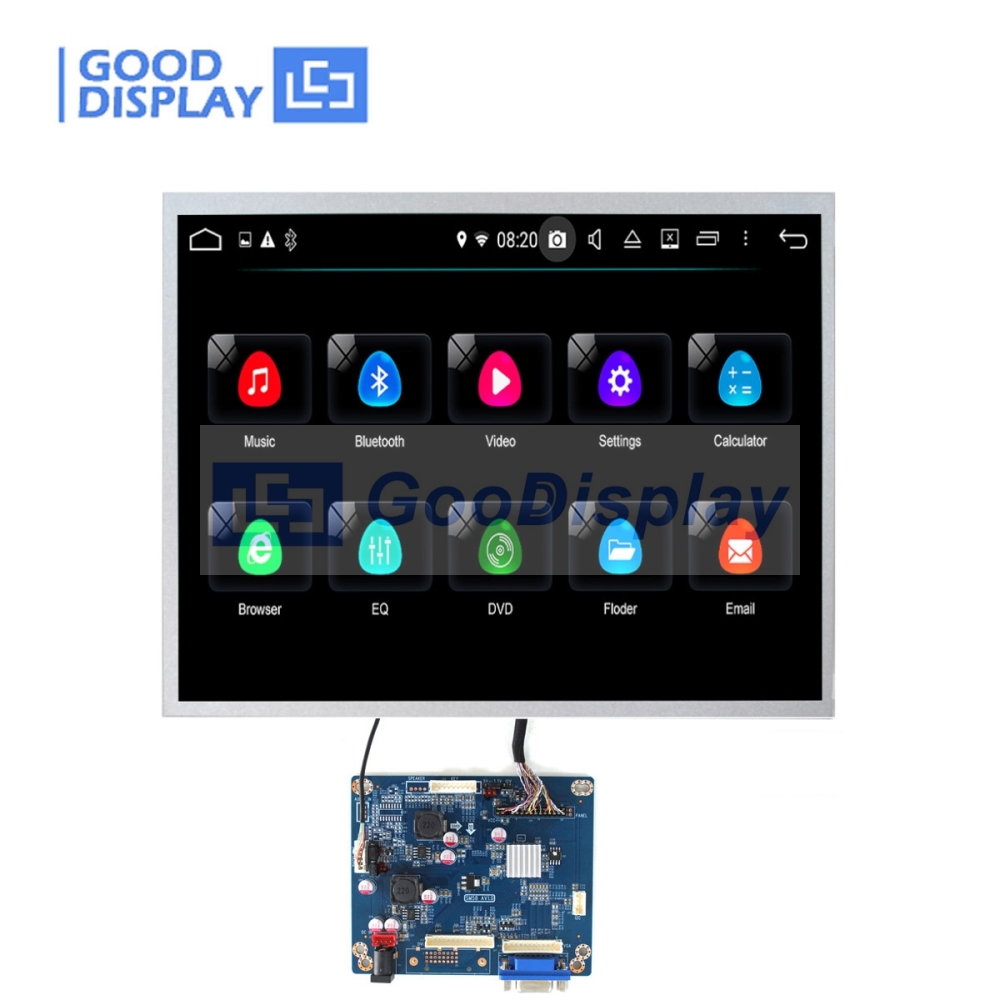 12.1 inch TFT LCD Display Panel with Development Board, High-brightness 1000Nit