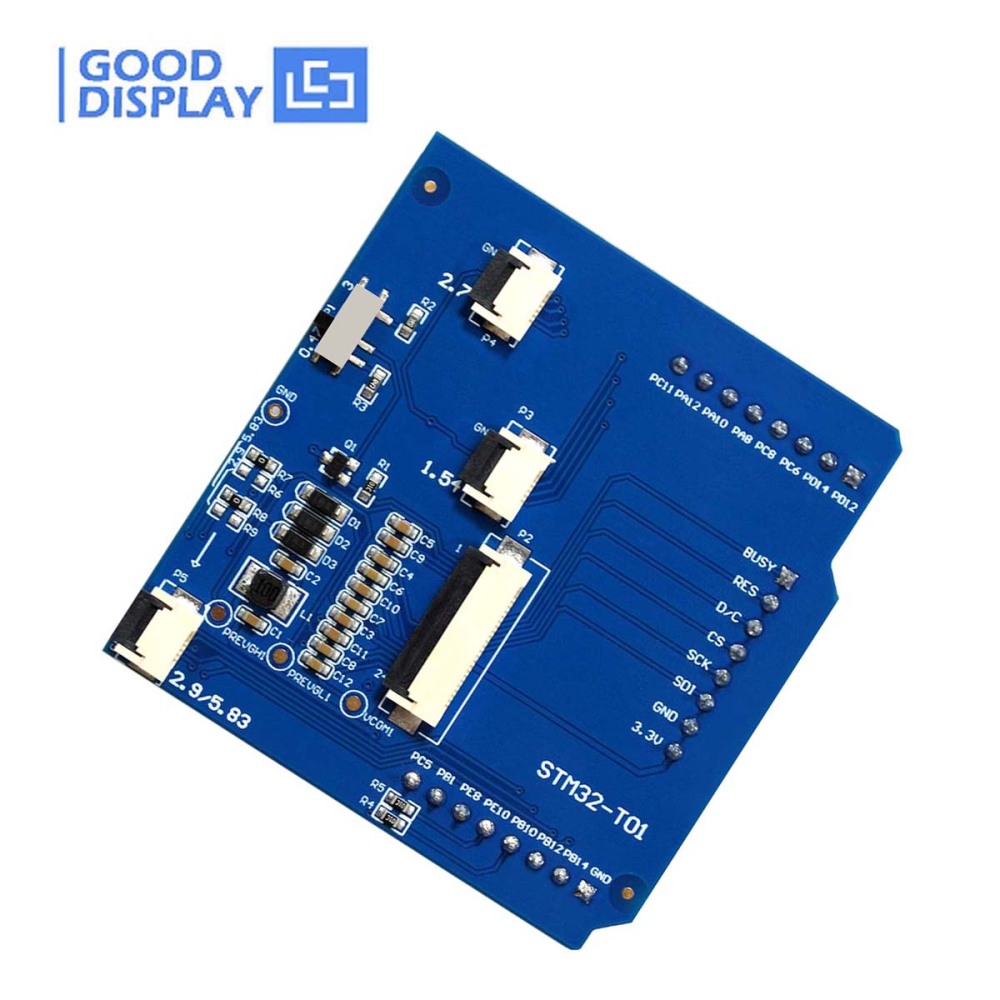 Multifunction E-paper HAT connection STM32 adapter board, STM32-T01