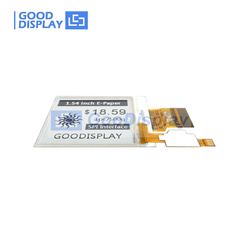 1.54 inch touch eink epaper 200x200 resolution square display with STM32 adapter board