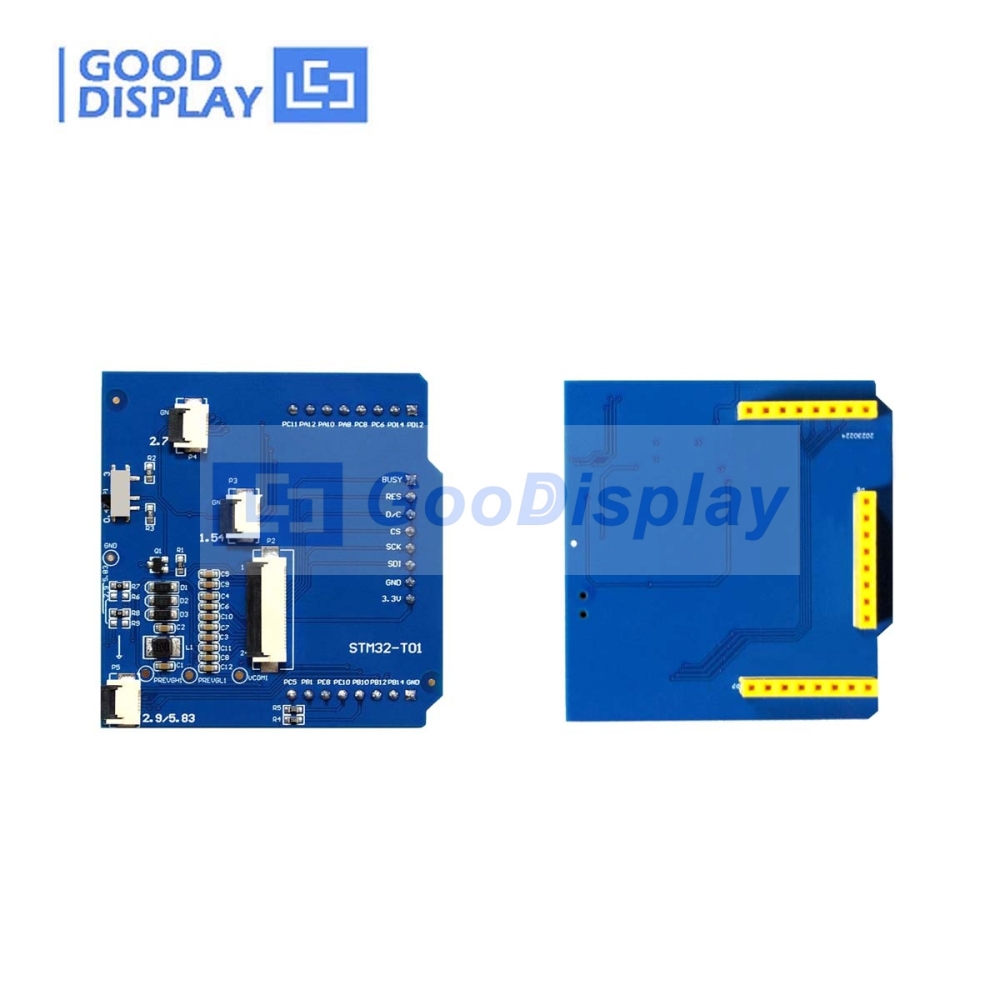 2.7 inch touch eink epaper 264x176 resolution epd display with adapter board, GDEY027T91-T01 with STM32 adapter board
