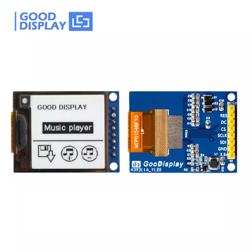 1.54 inch e-ink panel 152x152 flexible partial refresh epaperdisplay ACF Thermal Compression Bonding, GDEW0154I9FC