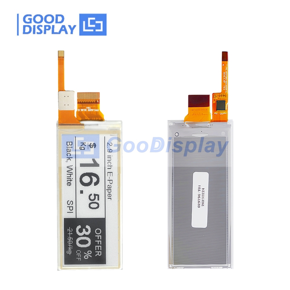 Touch Eink Display 2.9 inch E-paper Display 296x128 Resolution Support 0.3s Partial Refresh