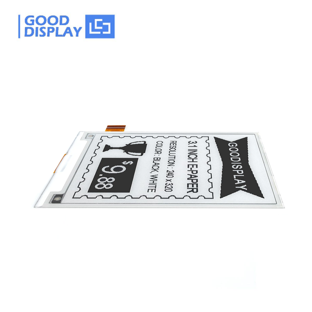 3.1 inch ePaper Display 1s Fast refresh 320x240 UC8253 SPI E Ink screen