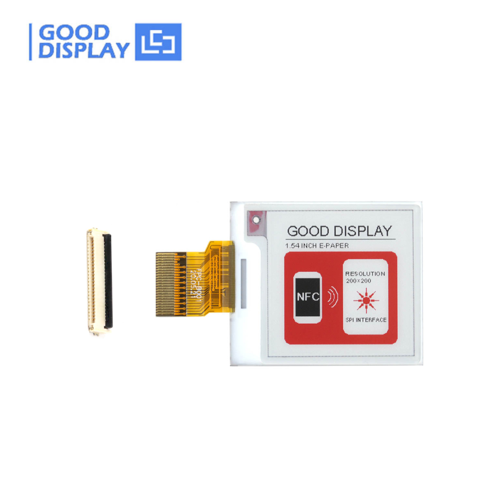 1.54 inch colorful red e-paper display panel with connect adapter board, GDEY0154Z90+DESPI-C02