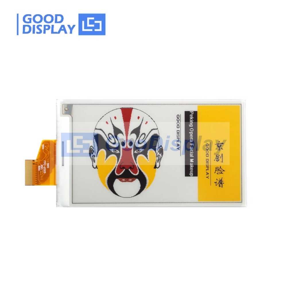 3.7-inch  ePaper raw Display for  Raspberry Pi/Jetson Nan, Black, White, Yellow, and Red, 416x240, GDEM037F52