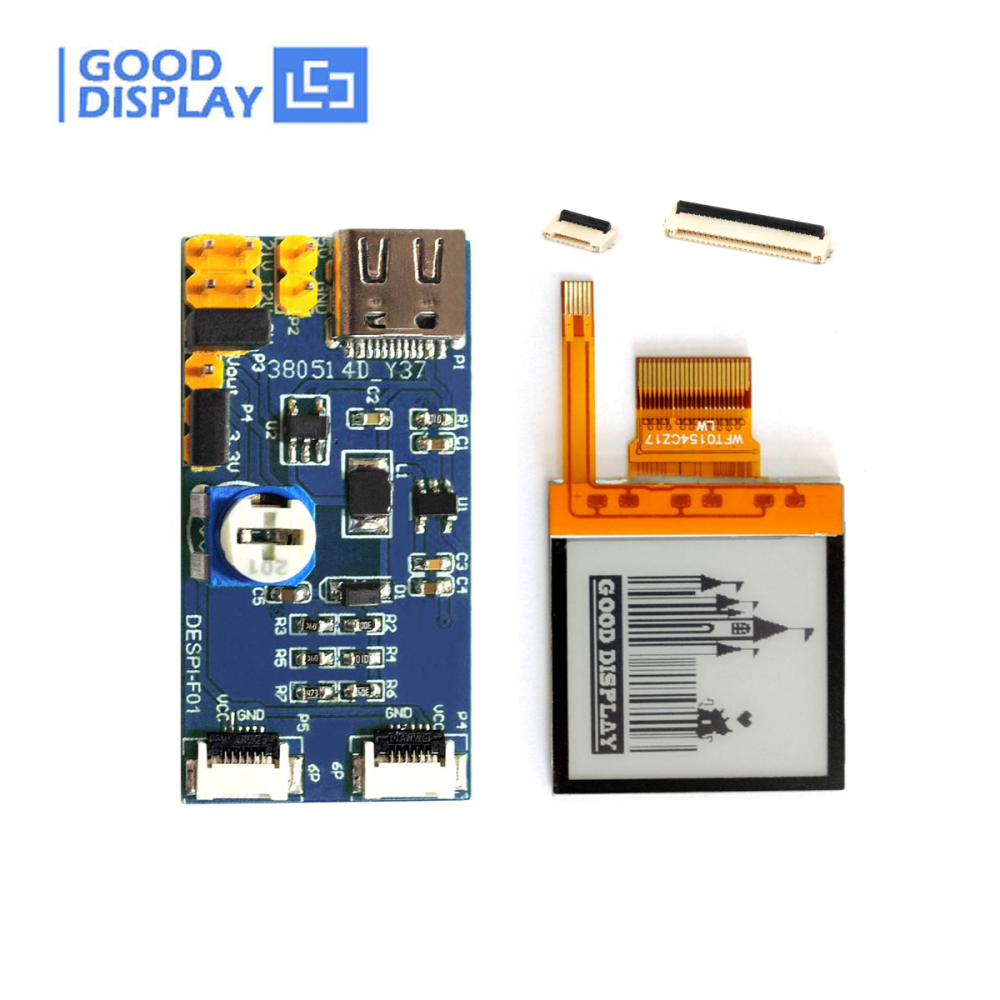 1.54 inch small e-ink display with frontlight 4 Grayscale display panel, GDEW0154T8-FL