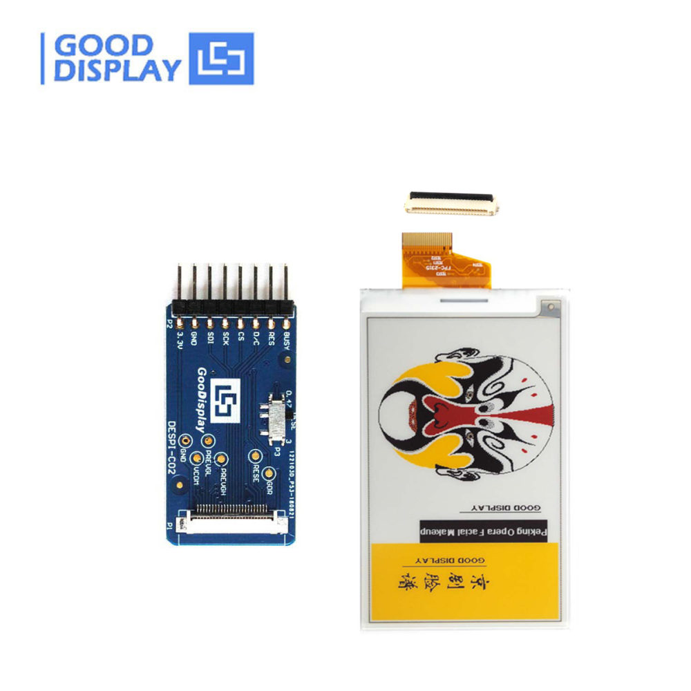 3.7-inch  ePaper raw Display for  Raspberry Pi/Jetson Nan, Black, White, Yellow, and Red, 416x240, GDEM037F52