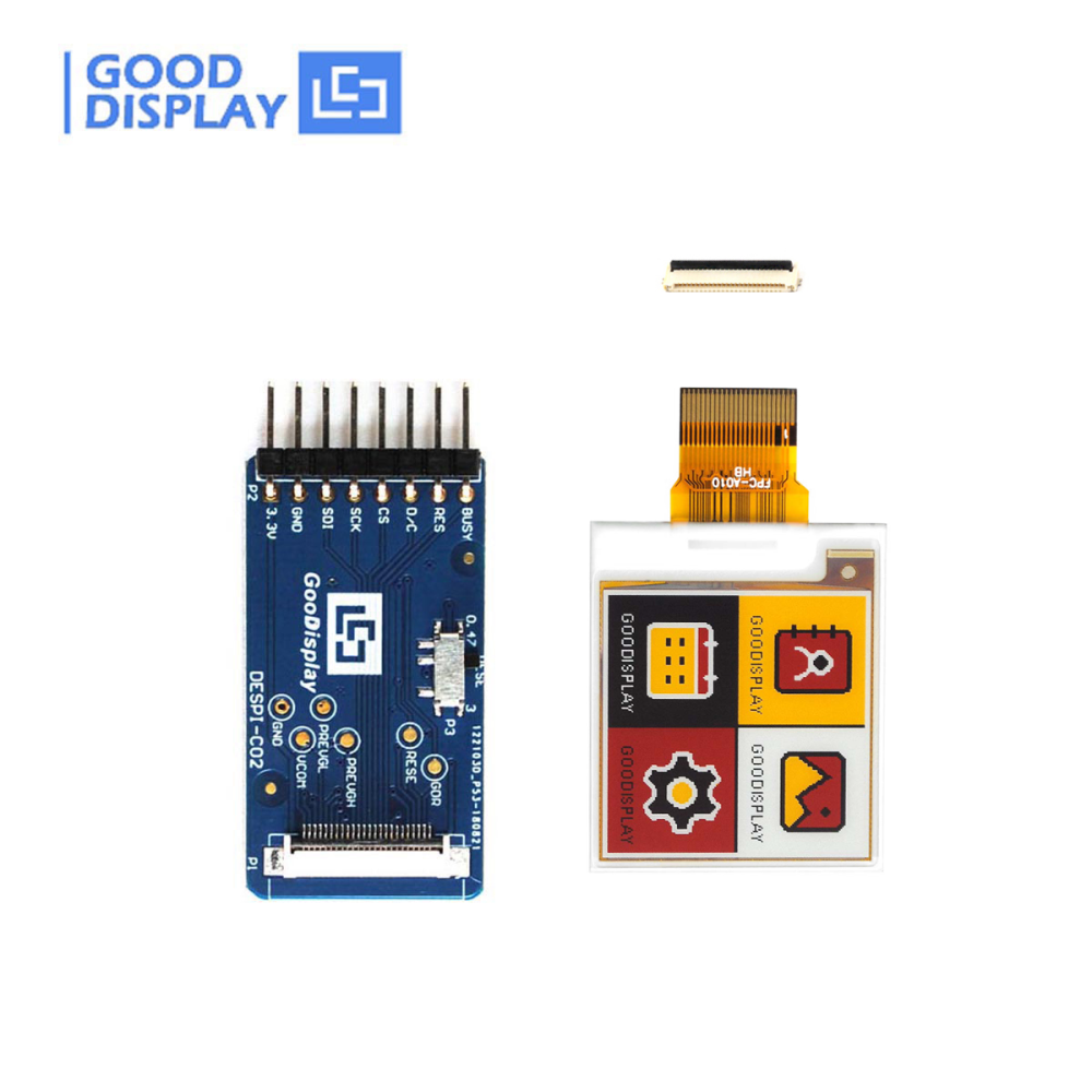 1.54 inch E-paper black, white, yellow and red Eink 152x152,GDEY0154F51