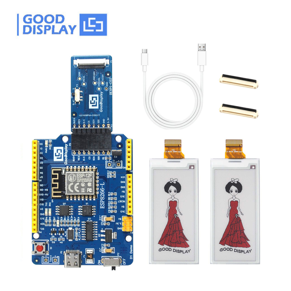 2.9 inch electronic paper screen SSD1680A 296x128 color e-ink display, GDEY029Z94