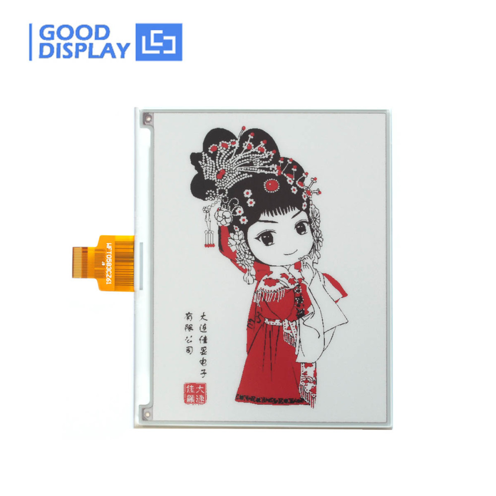 5.83 inch high resolution color red e-paper display Tri-color e-ink screen module buy