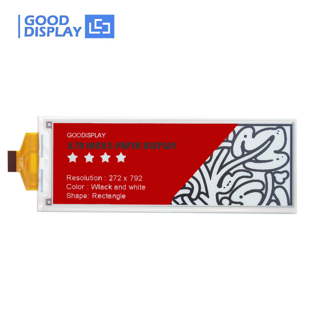 5.79 inch display epaper color eink epd with Eink HAT, GDEY0579Z93 with adapter board DESPI-C579