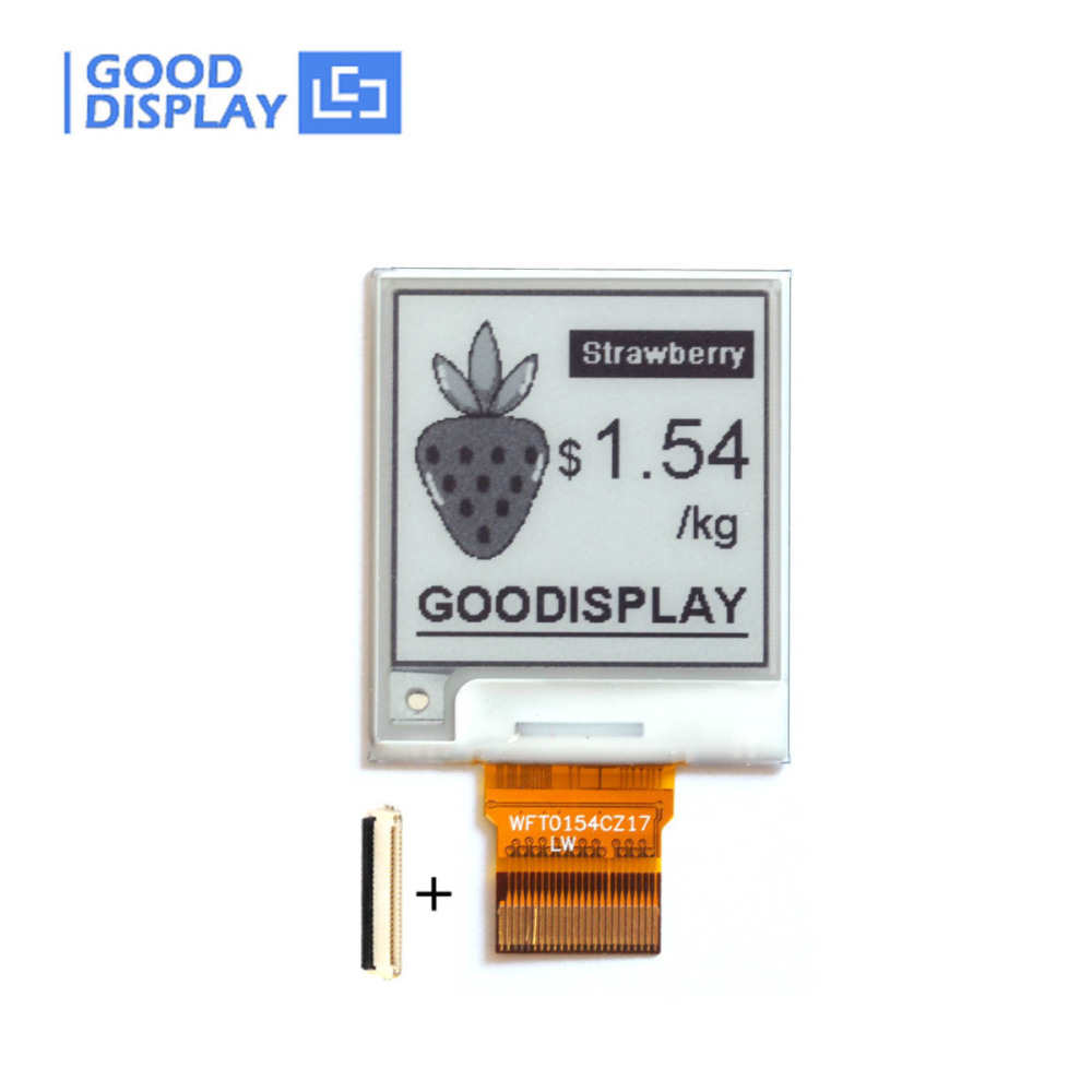 Electronic Paper Screen 1.54 Inch 152x152 EPD 4 Grayscale Panel with Epaper Hat, GDEW0154T8D with adapter board DESPI-C02
