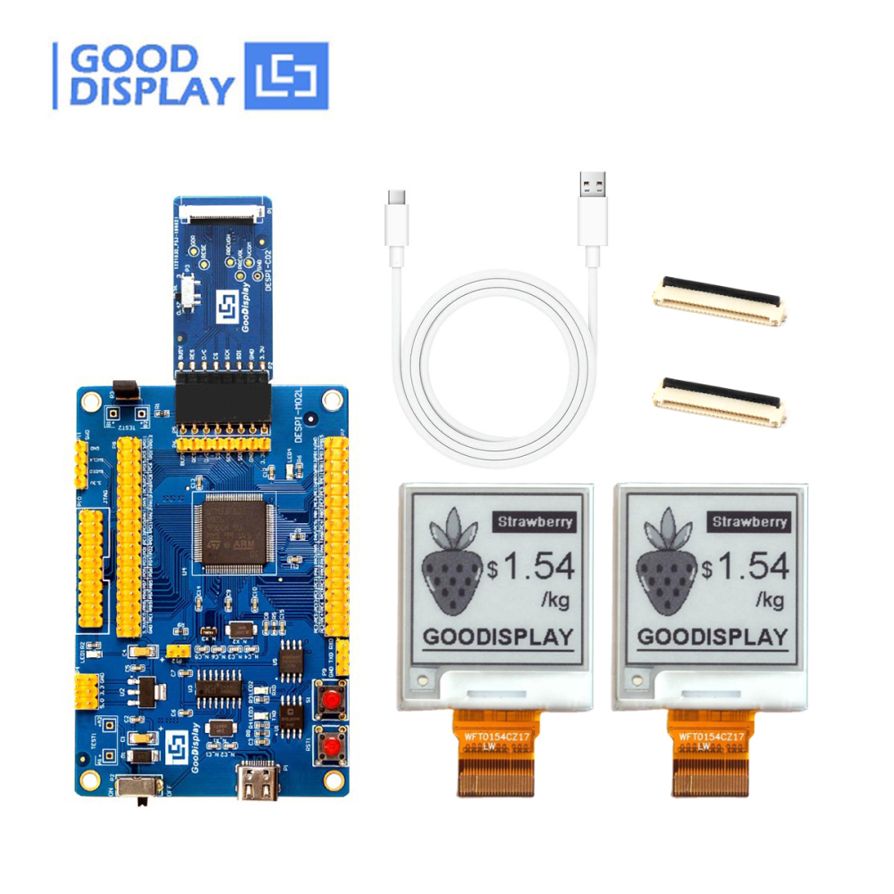 Electronic Paper Screen 1.54 Inch 152x152 EPD 4 Grayscale Panel with Epaper Hat, GDEW0154T8D with adapter board DESPI-C02