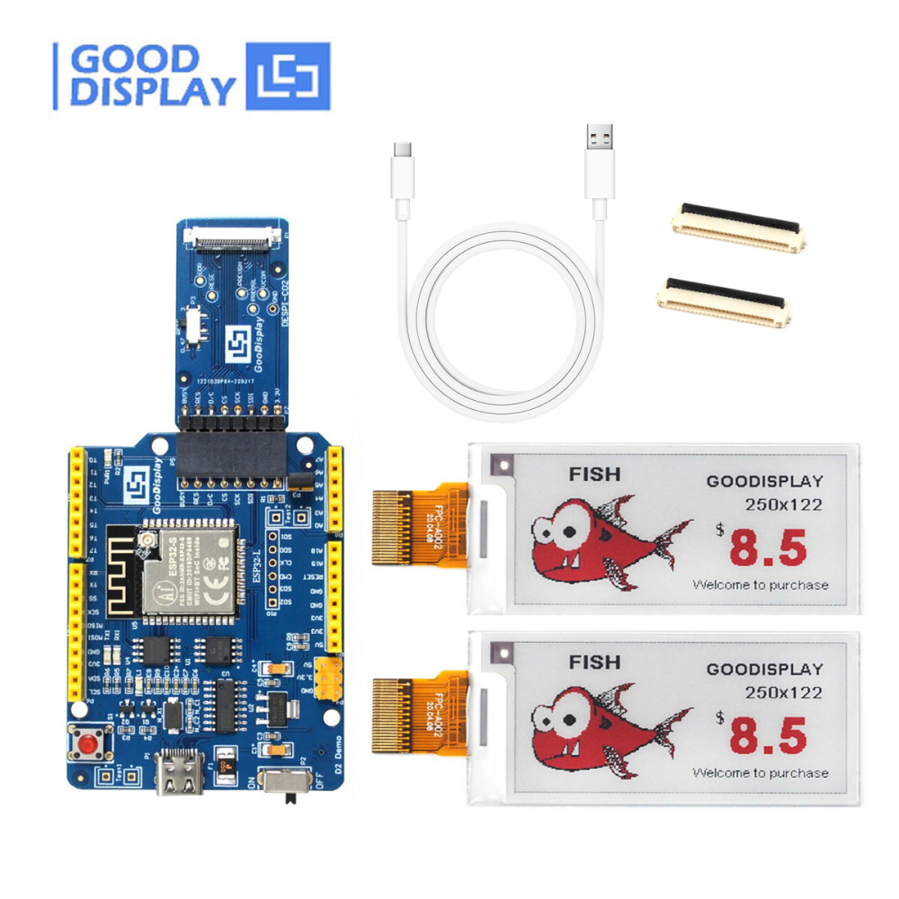 2.13'' Epaper Color Eink with NFC Refresh Board, GDEY0213Z98 with NFC Board DENFC-M01