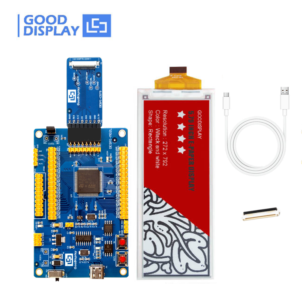5.79 inch E-paper Display STM32 Epaper board module, GDEY0579Z93 with STM32 Demo Kit
