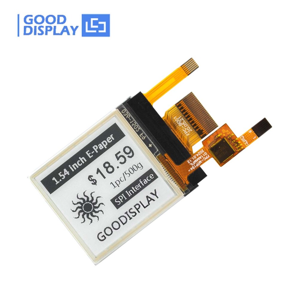 1.54-Inch E-Ink Screen with Frontlight and Touch Function Ultra-Fast 1.5s Refresh Rate