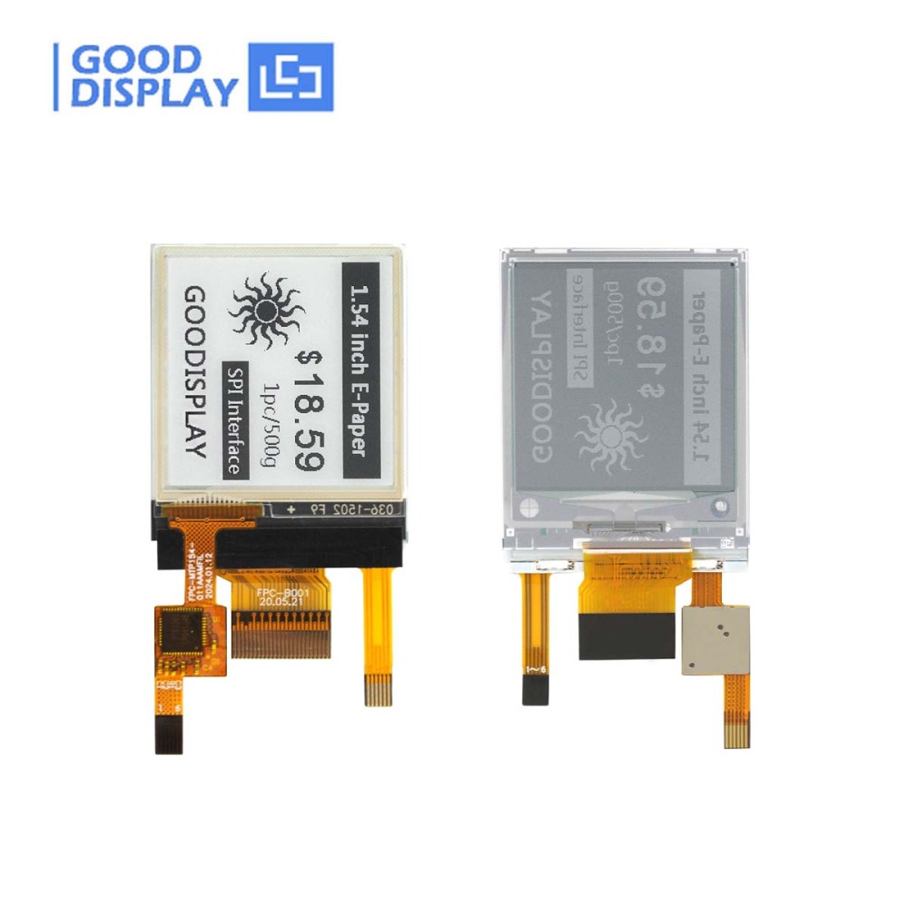 1.54-Inch E-Ink Screen with Frontlight and Touch Function Ultra-Fast 1.5s Refresh Rate
